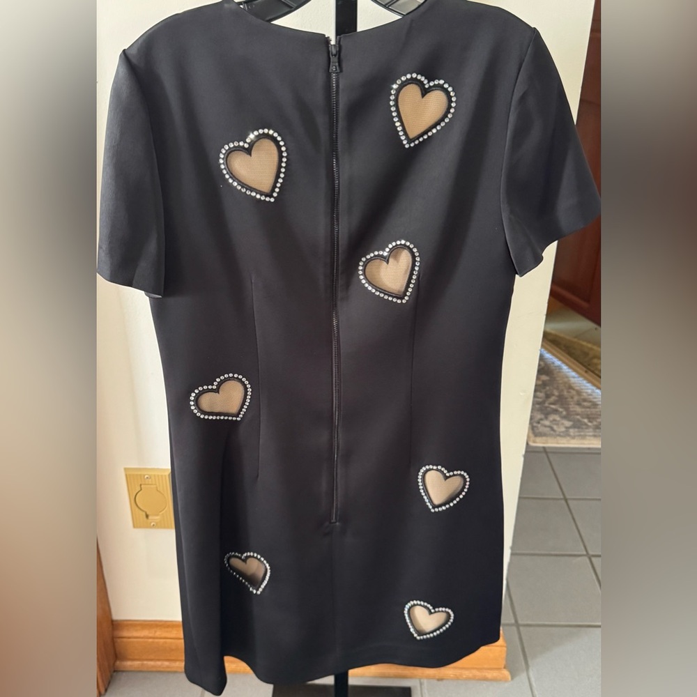 NWT Alice + Olivia Clyde Embellished Cap Sleeve Shift Dress Sz. 8 - Picture 6 of 14